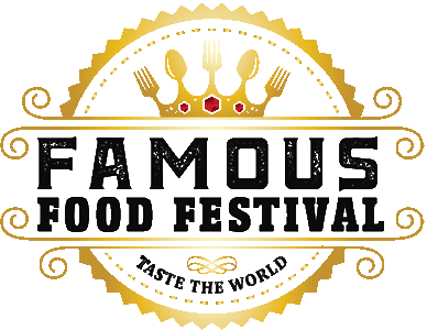 Famous Food Festival Black Logo