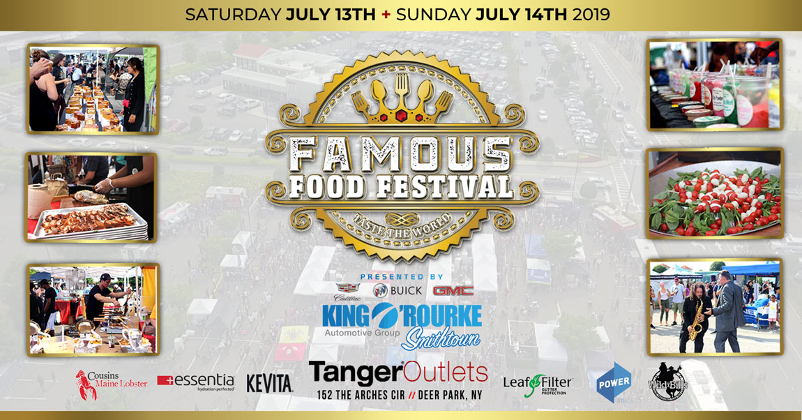 Festival famous food tanger deer outlets taste july park world longisland aid digestion attendees presented variety options entertainment credit will